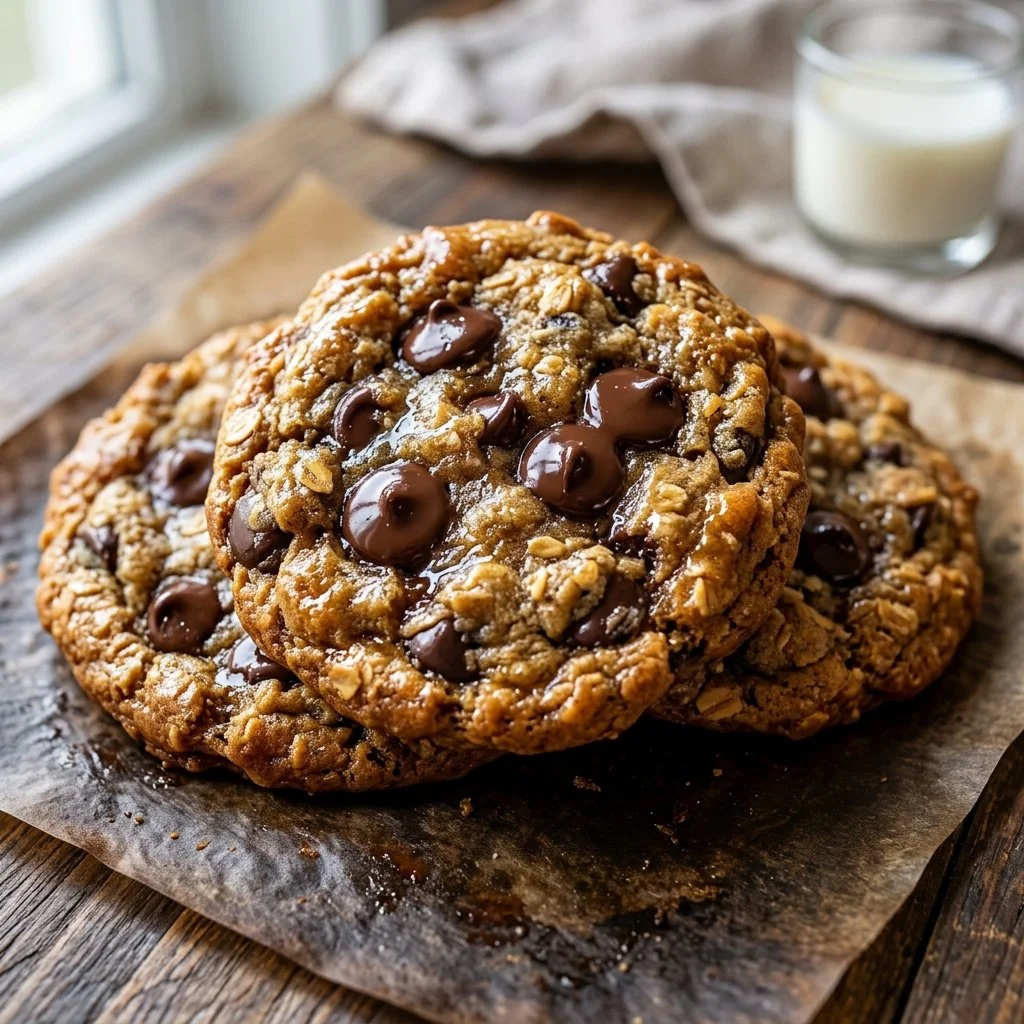 Delicious homemade protein chocolate chip cookies on a cooling rack